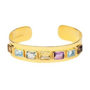 BUDHAGIRL DEVON CUFF - MULTICOLORED CRYSTAL